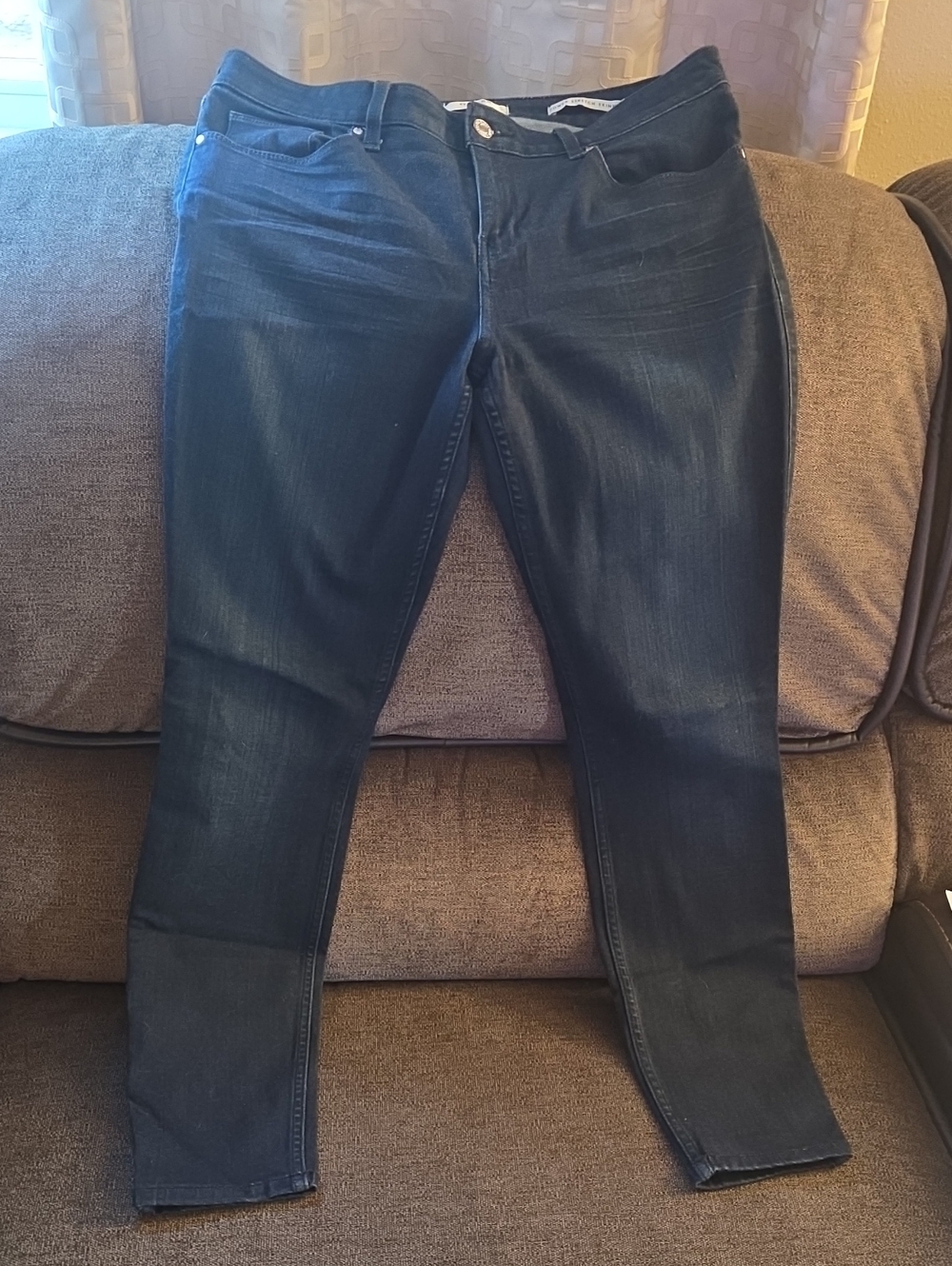 Guess Dark Blue Skinny Jeans - Women's Stretch Denim